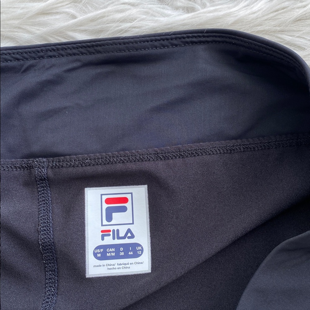 Fila | Black Lace Tennis 2-Piece Set Tank Top & Athletic Skort - Picture 15 of 16